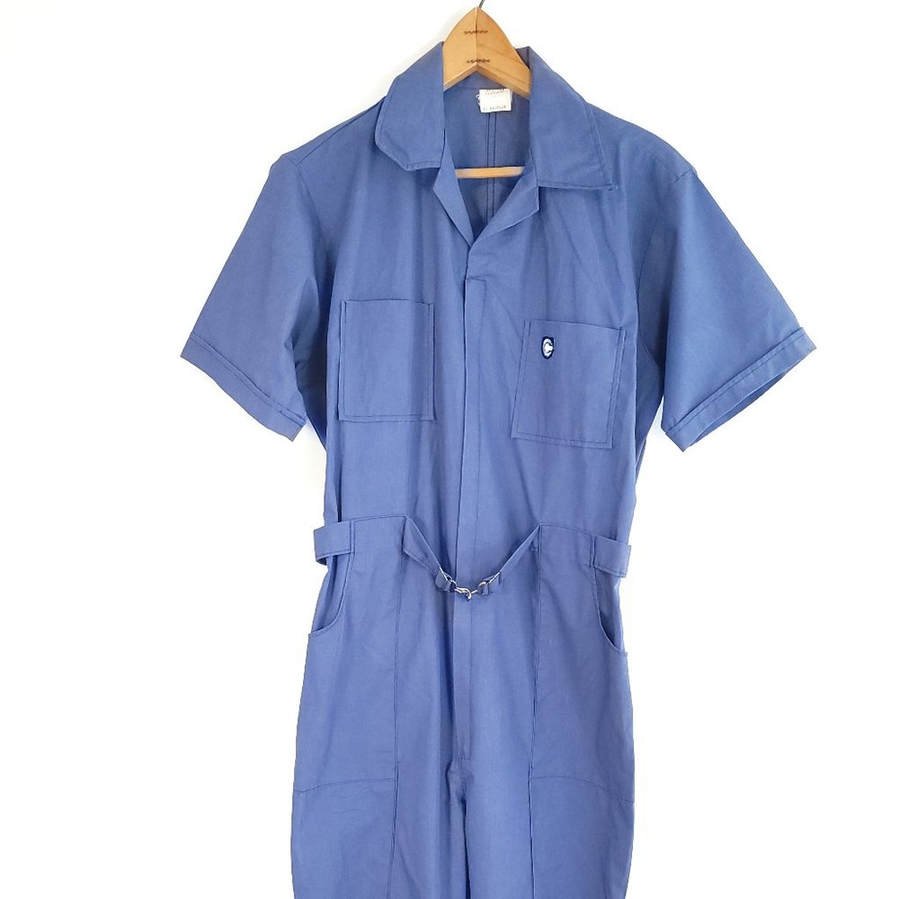 Vtg American Classic Para Suit Coveralls Mens 42R Workwear Grunge Distressed USA